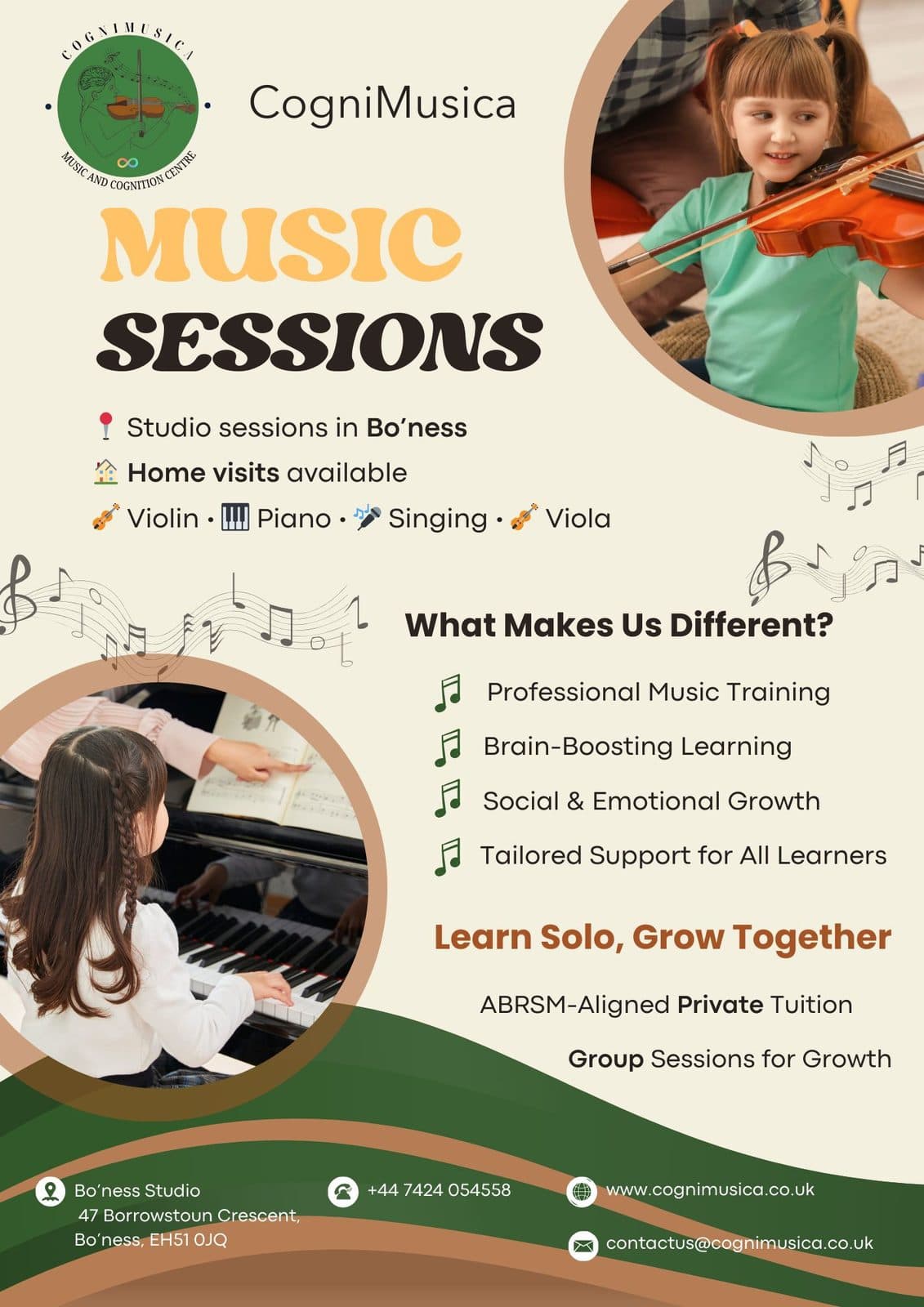 CogniMusica music lesson in Scotland