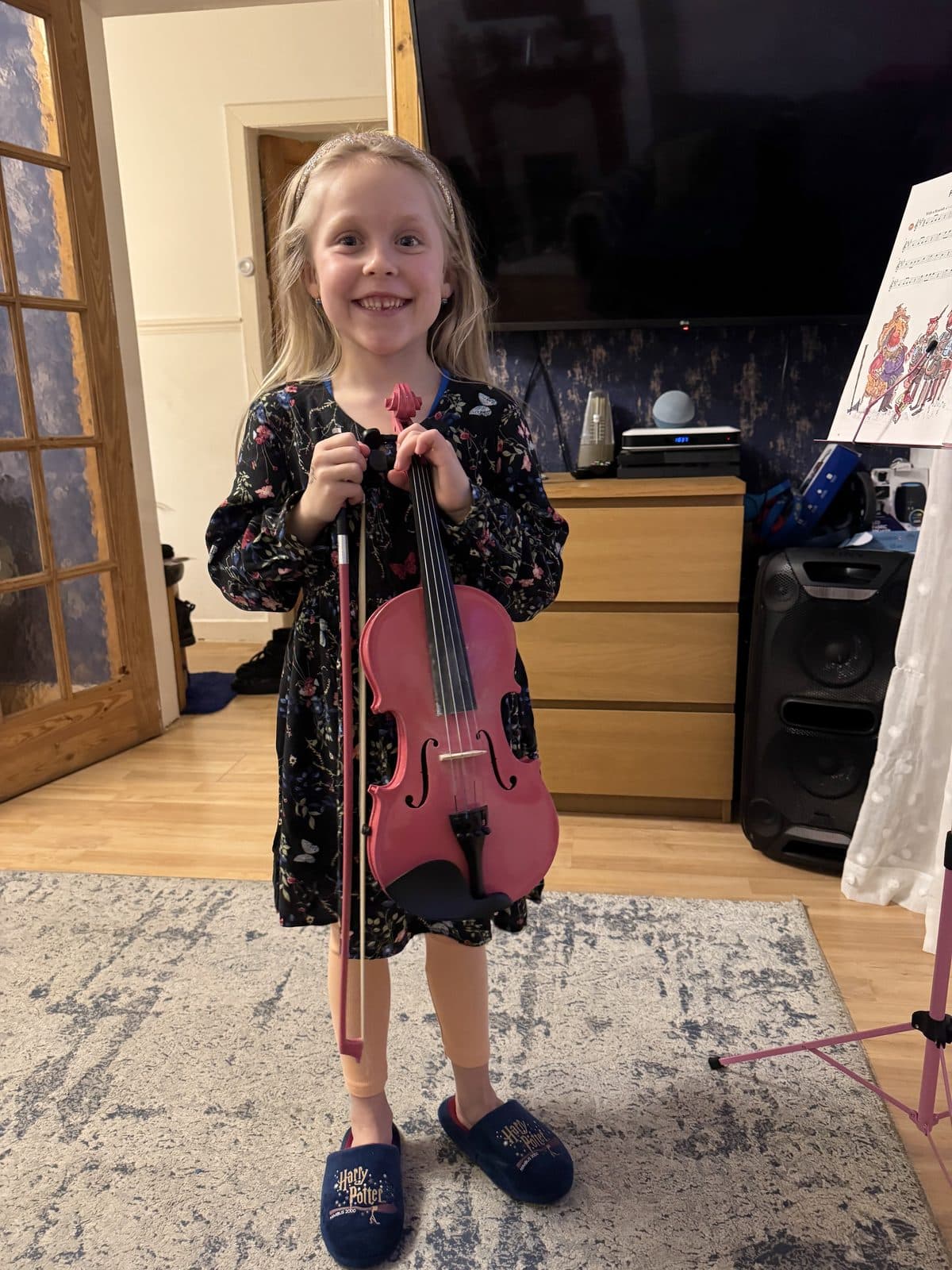 Student during a CogniMusica instrumental session
