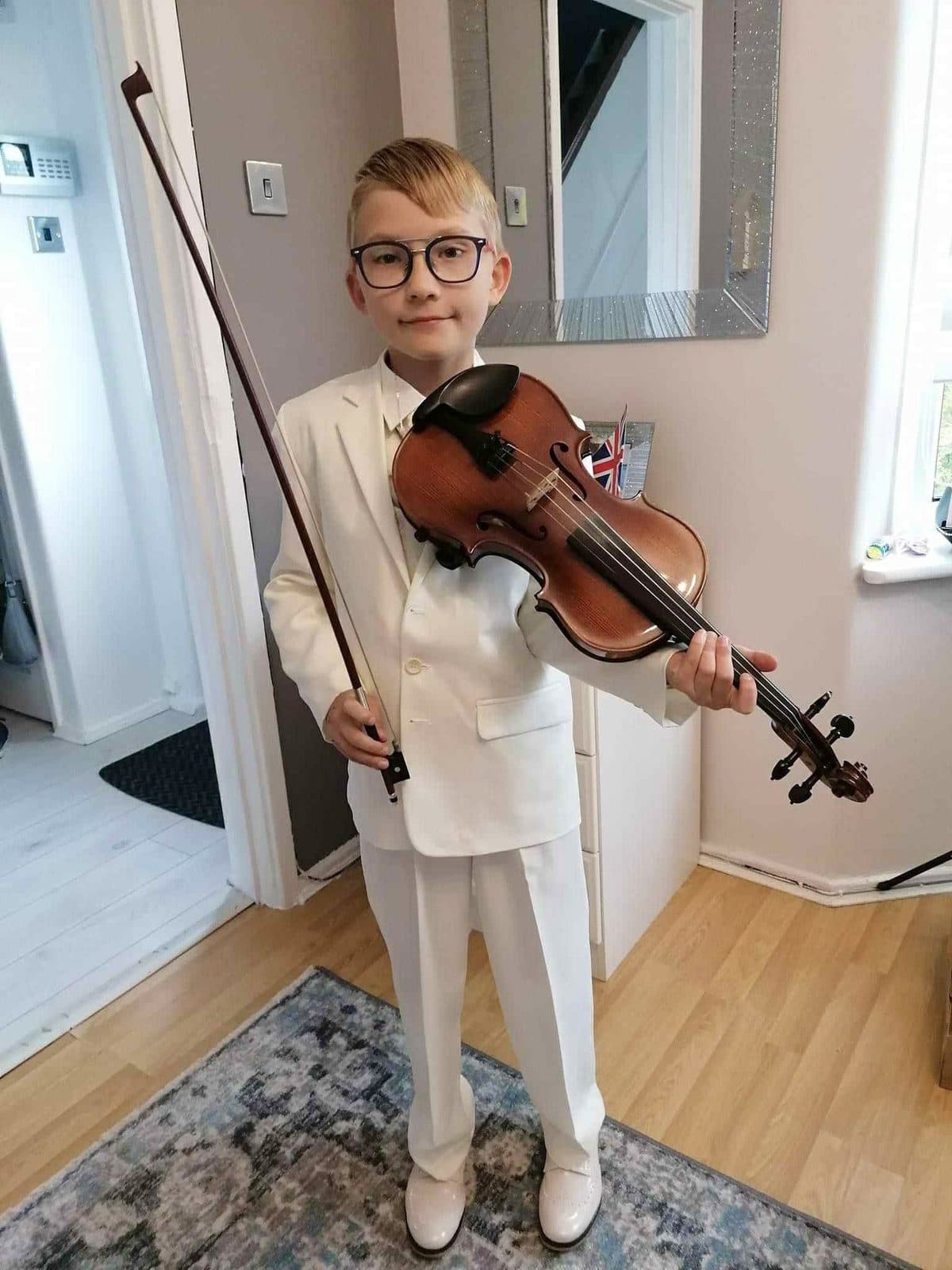 Student during a CogniMusica instrumental session