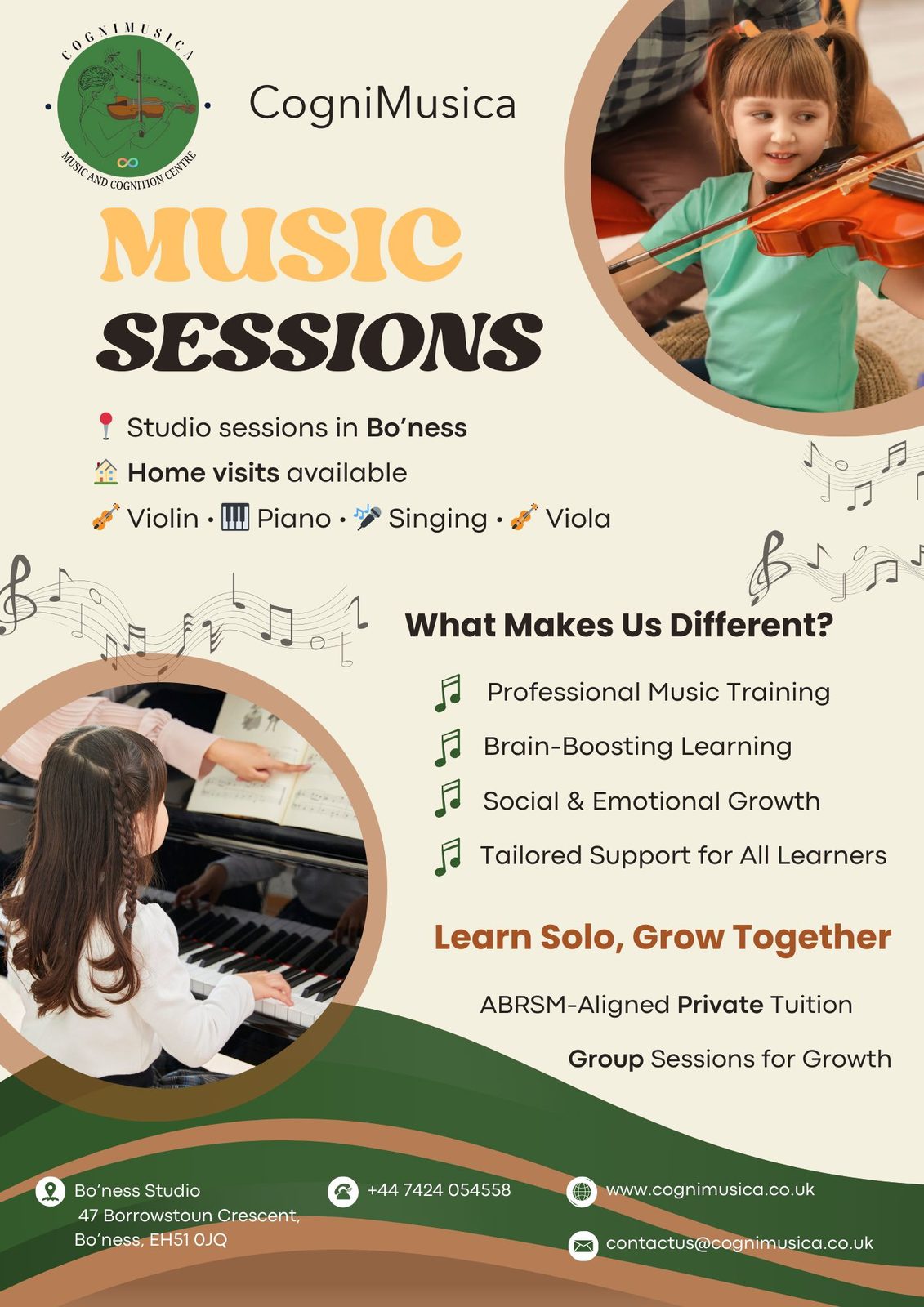CogniMusica music lesson in Scotland